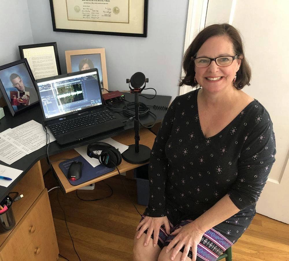 Dianne recording her shows from her daughter’s former bedroom