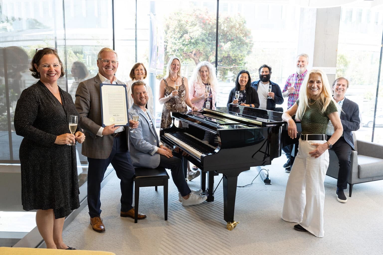 The KDFC Team on September 1st “KDFC Day“ to celebrate the 75th anniversary