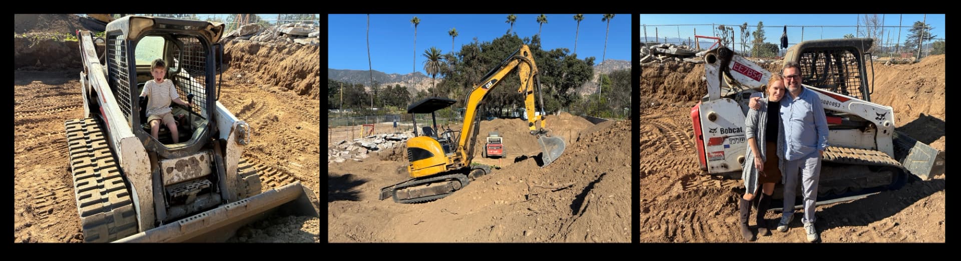 Oscar Pritchard breaking ground for his new home in Altadena, which he’ll share with his brother and his parents Alex Opsahl and Ian Pritchard, founders of the Baroque ensemble Tesserae.